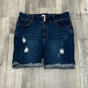 Forever 21 Distressed Denim Shorts